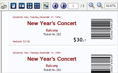 WinForms Reporting Control: Bar Codes