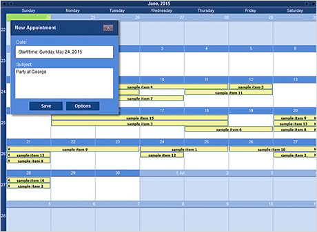 Calendar for WebForms Control: Customization
