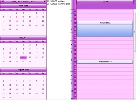 Calendar for WebForms Control: Dual View