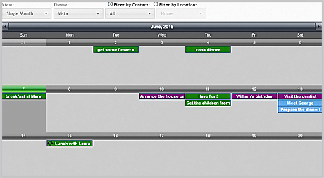 Calendar for WebForms Control: Filtering