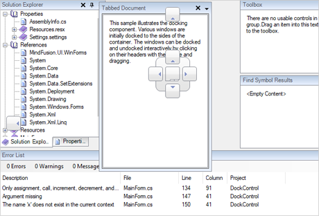 WinForms UI Layout Manager: Behavior