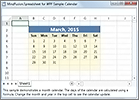 MindFusion Spreadsheet for WPF: Calendar