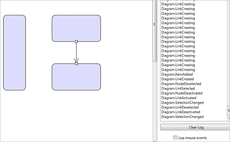 Wpf Diagram Control: Event Logger