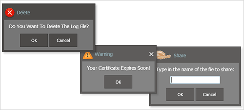 JavaScript Pack: Dialog