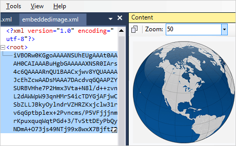 XML Viewer SVG Bild