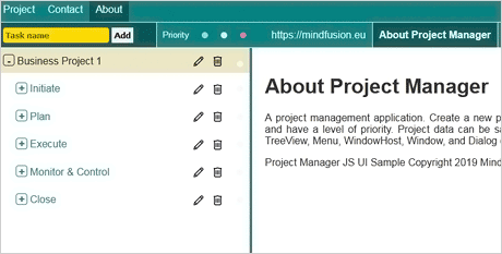 JavaScript Project Management Tool
