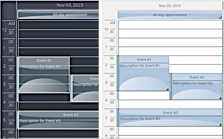 .NET MAUI Calendar: Themes and Styles
