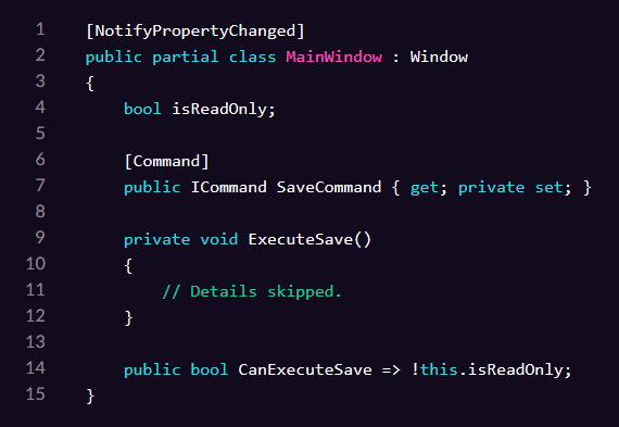 PostSharp MVVM: Command
