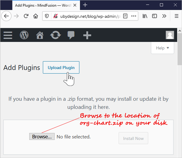 Org Chart WordPress Plugin: Installation