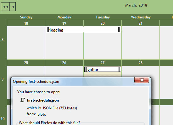 Basic Steps to Customize, Serialize and Style a Schedule in JavaScript