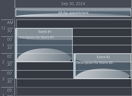 Styling effects on calendar items in Scheduling for .NET MAUI Styling effects on calendar items in Scheduling for .NET MAUI