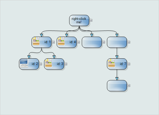 .NET Diagram Tool: Tree Layout Sample